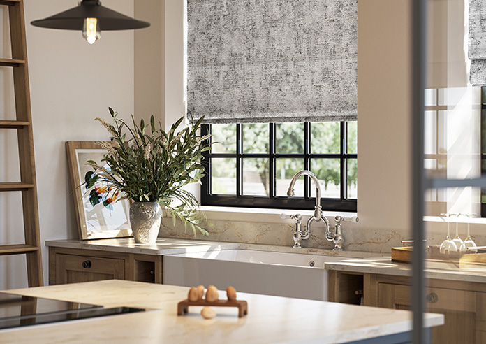 Anaconda, Metallic Grey - Twist&Fit Roman Blind - Image 5